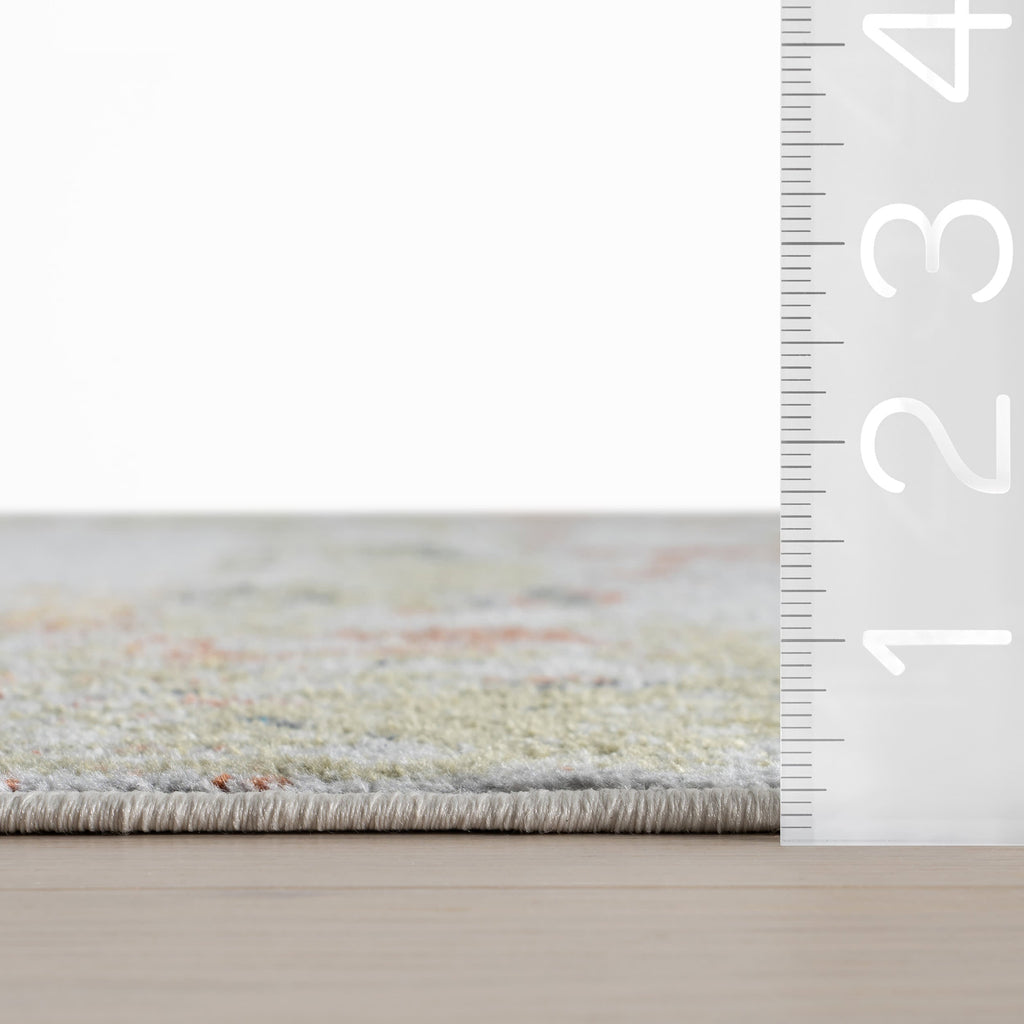 Patty Washable Rainy Days Rug | Green