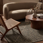 Revelyn Geometric Washable Rug | Green
