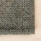 Thale Textured Handmade Jute Rug | Green