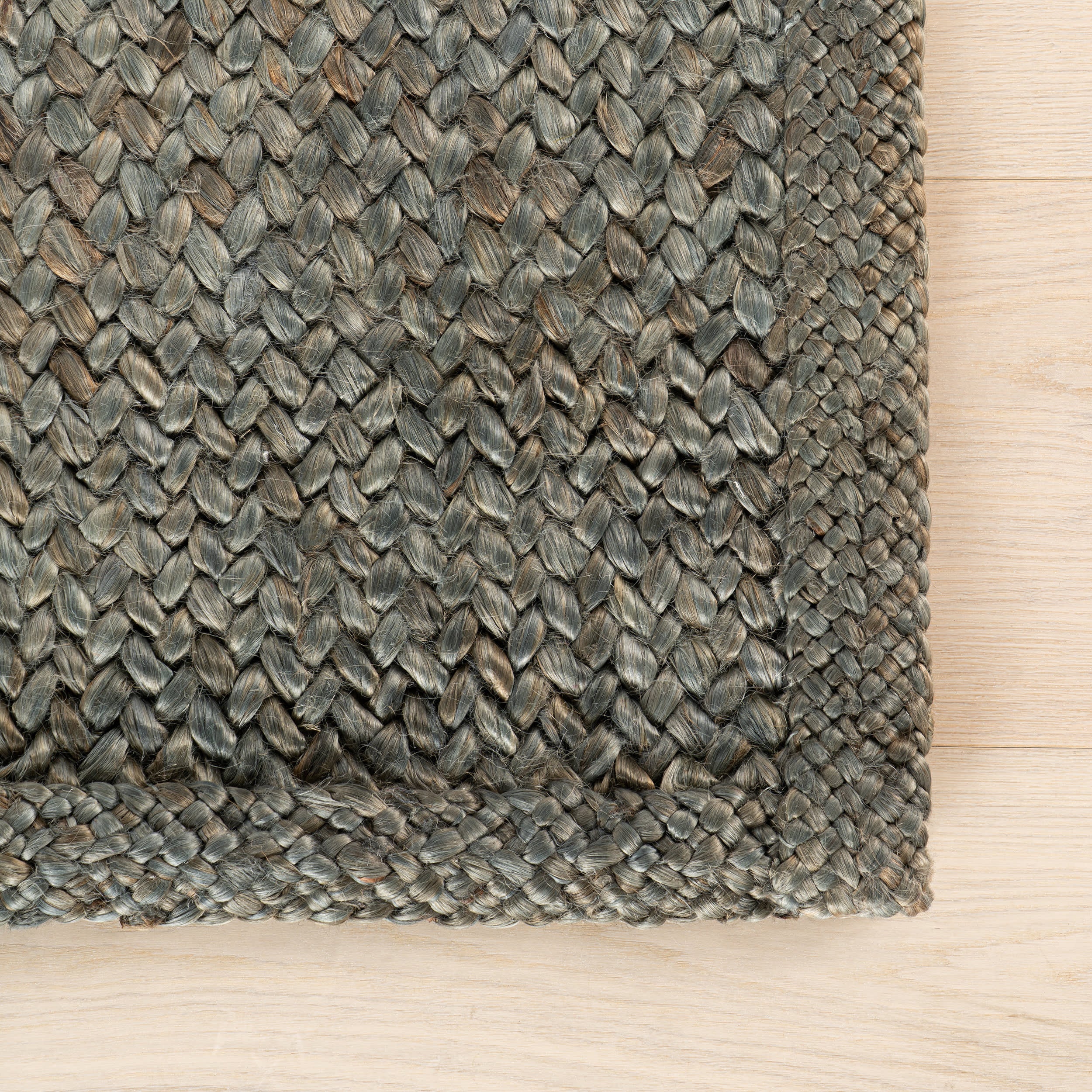 Thale Textured Handmade Jute Rug | Green
