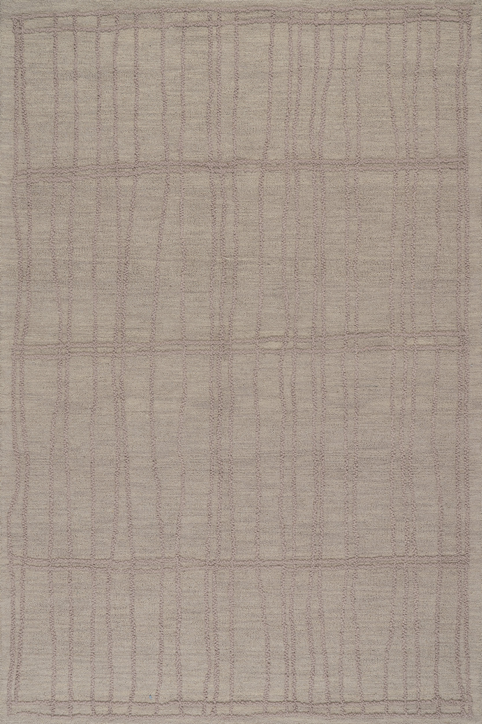 Maivy Bohemian Striped Wool Rug | Grey Secondary image