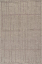 Maivy Bohemian Striped Wool Rug | Grey