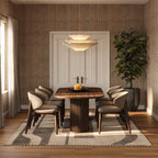 Shomar Bohemian Abstract Striped Rug | Natural