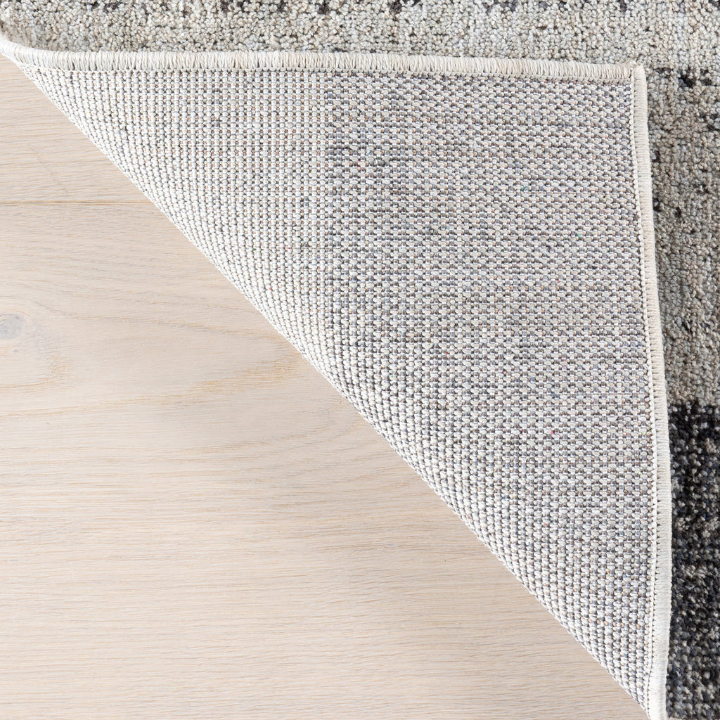 Karter Striped Trapezoid Rug | Light Grey