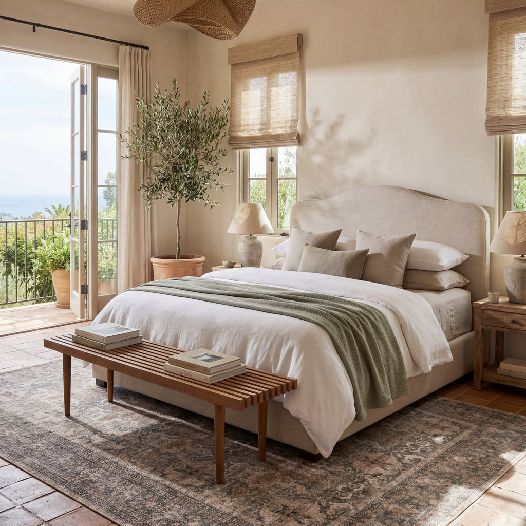 Avalon Antiqued Jute-Blend Rug | Dark Beige