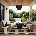 Adelaide Harlequin Indoor/Outdoor Rug | Dark Grey