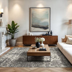 Ruby Distressed Mist Rug | Grey