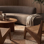 Aylin Diamond Tasseled Rug | Tan