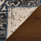Solia Traditional Medallion Indoor/Outdoor Rug | Navy