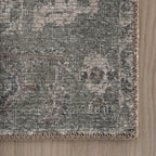 Luda Vintage & Distressed Washable Rug | Sage