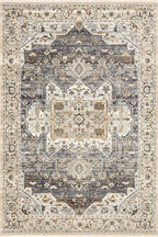 Angelique Vintage Medallion Rug | Light Blue