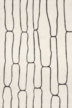 Nazco Abstract New Zealand Wool Rug | Charcoal