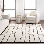 Nazco Abstract New Zealand Wool Rug | Charcoal