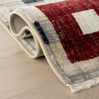 Sorelle Modern Plaid Rug | Red