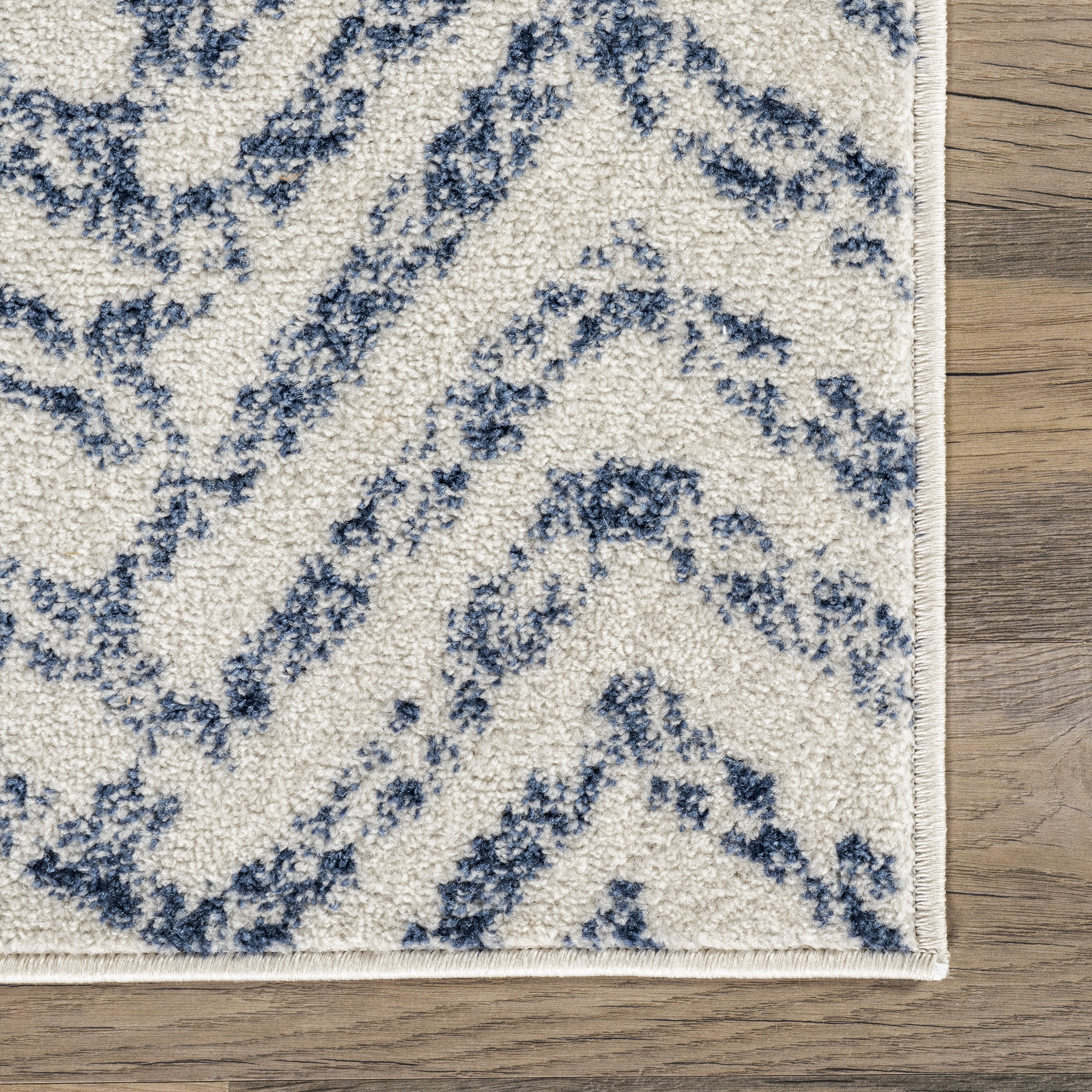 Antique Chevron Rug | Blue