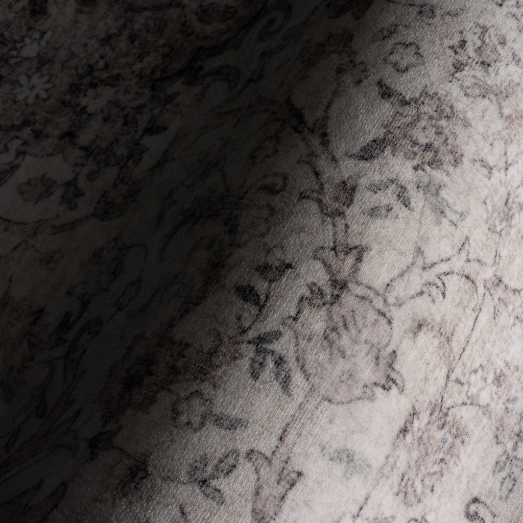 Clanese Oriental and Persian Washable Rug | Grey