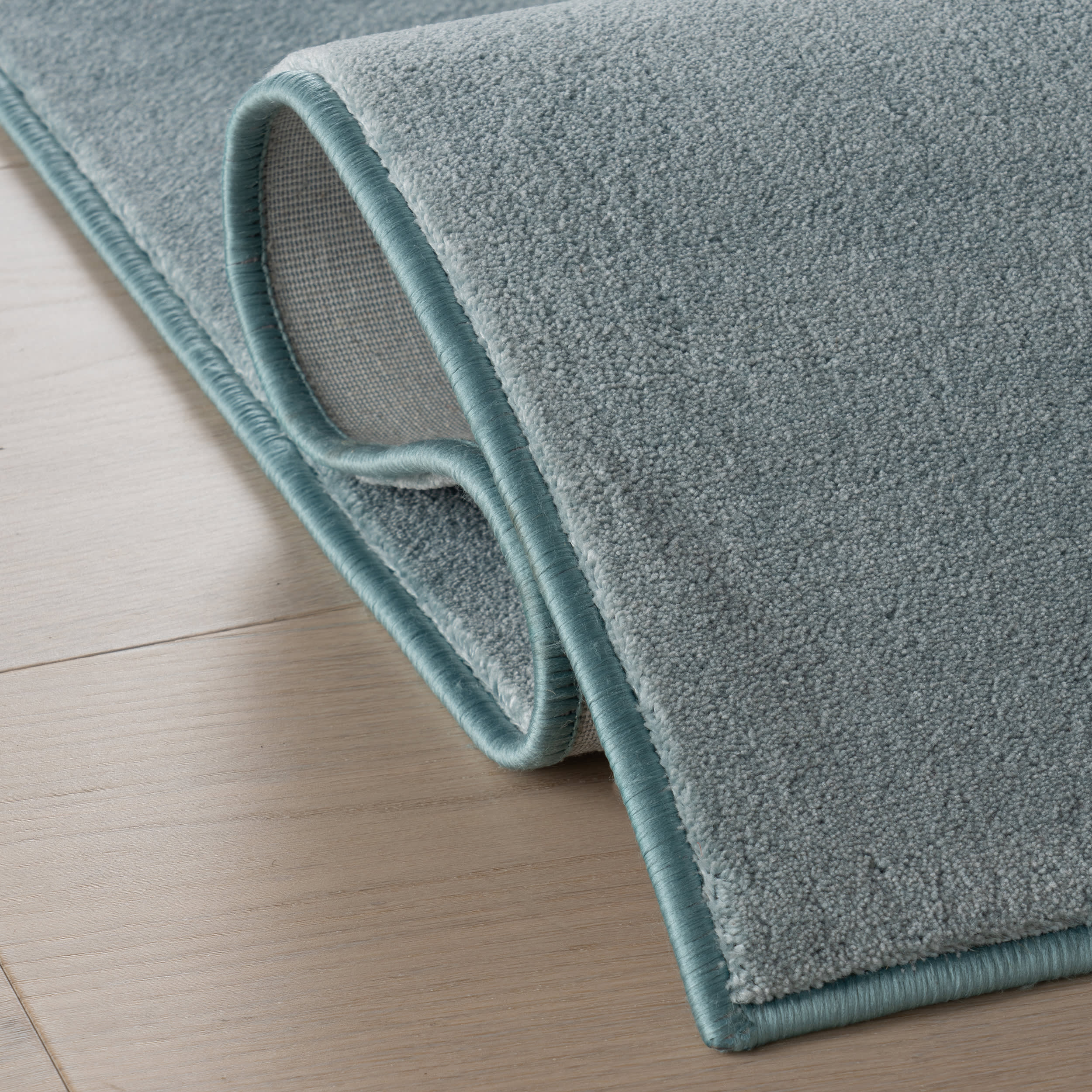 Ranya Modern Solid Rug | Blue