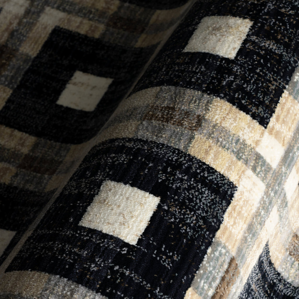 Sorelle Modern Plaid Rug | Navy