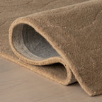 Mireille Solid Wool Cozy Rug | Sand