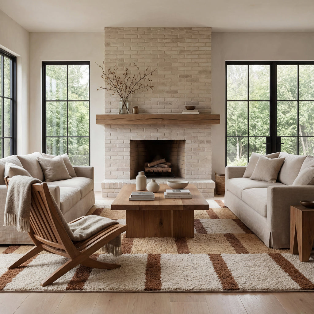 Saga Geometric Rug | Amber