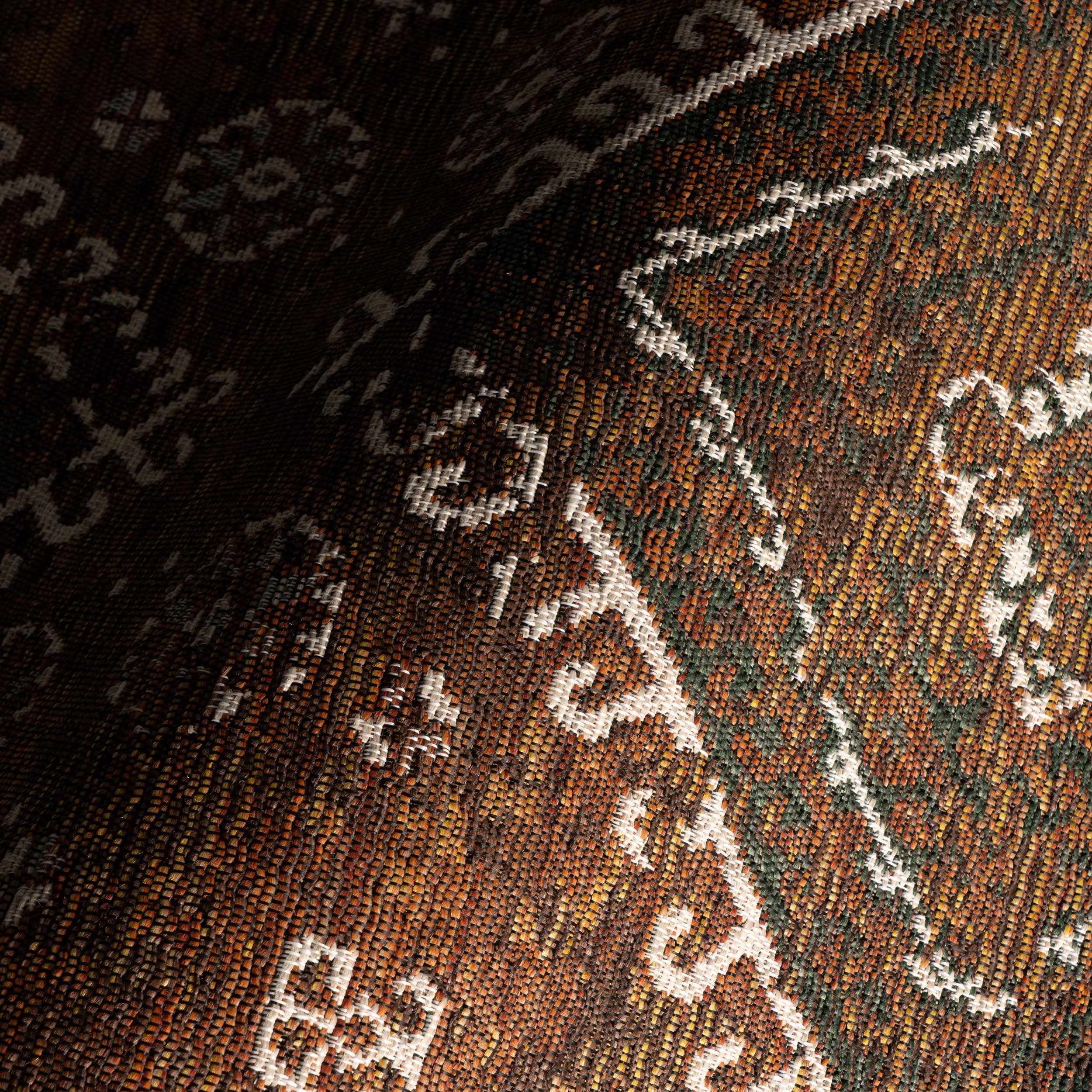 Solia Traditional Medallion Indoor/Outdoor Rug | Brown Secondary image