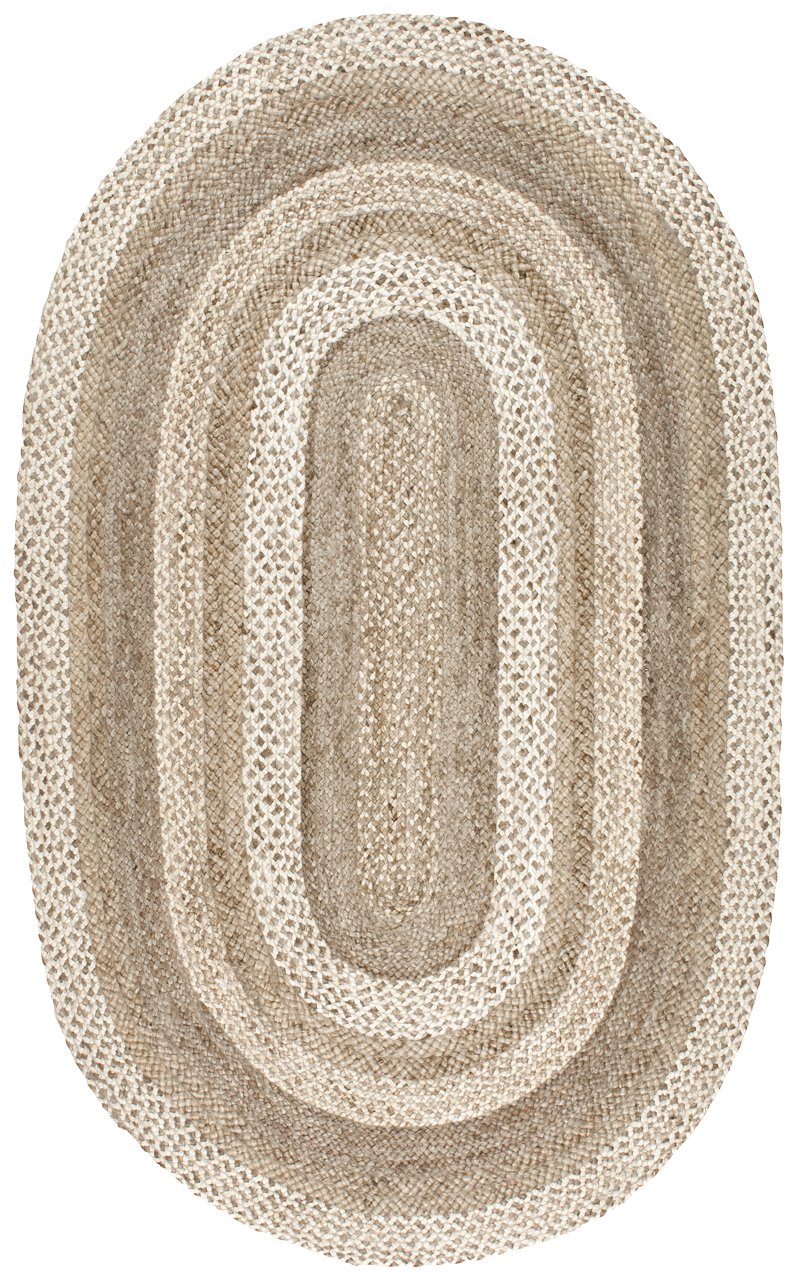 Braided Bengal Jute Rug | Natural Main image