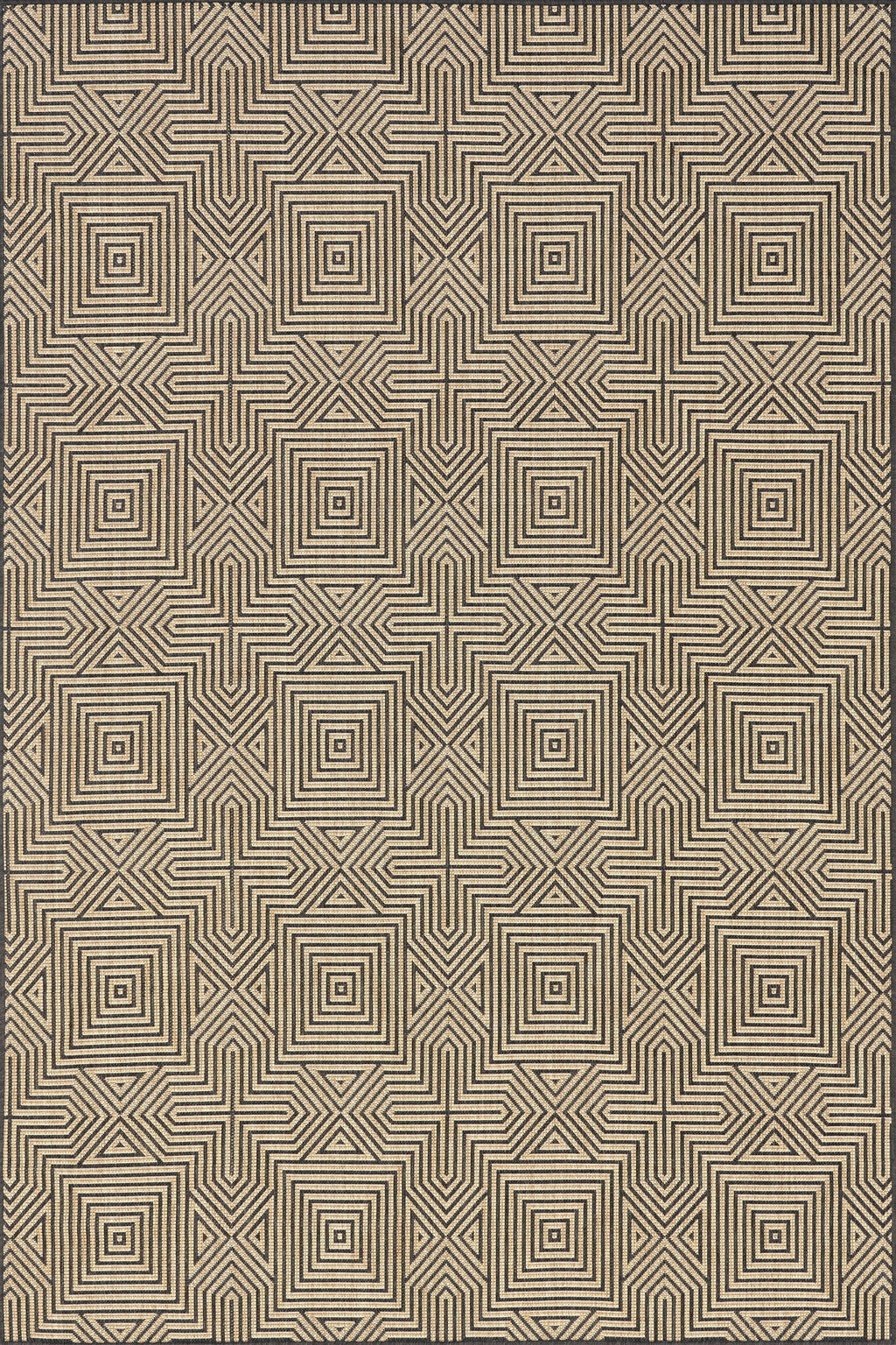 Greek Tiles Indoor/Outdoor Rug | Charcoal