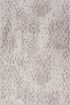 Aricela Modern Animal Print Washable Rug | Taupe