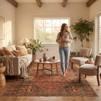 Matil Medallion Washable Rug | Golden