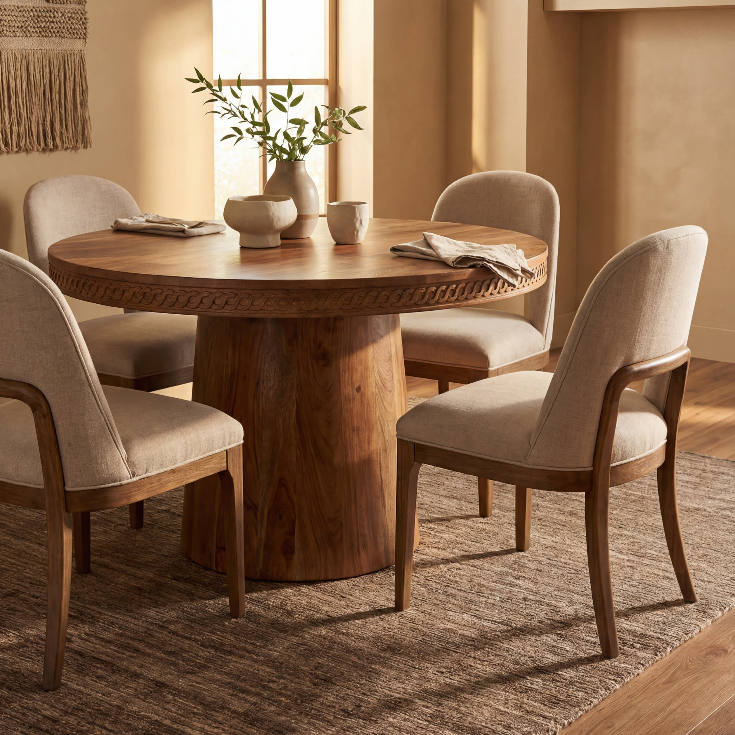 Lone Vintage & Distressed Rug | Beige