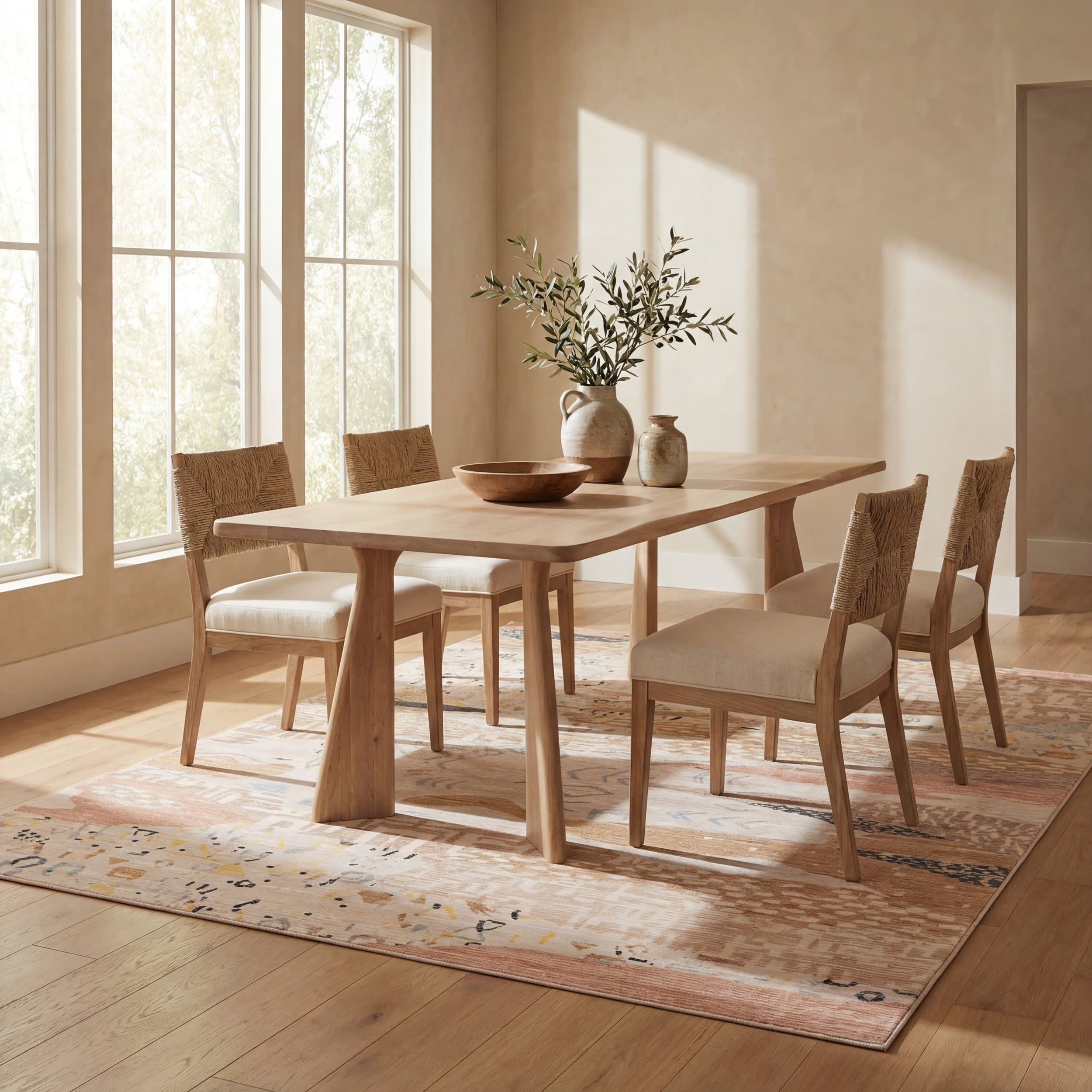 Sonace Moroccan Washable Rug | Sand