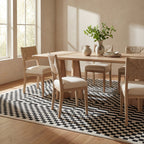 Kallie Washable Tiled Rug | Blue