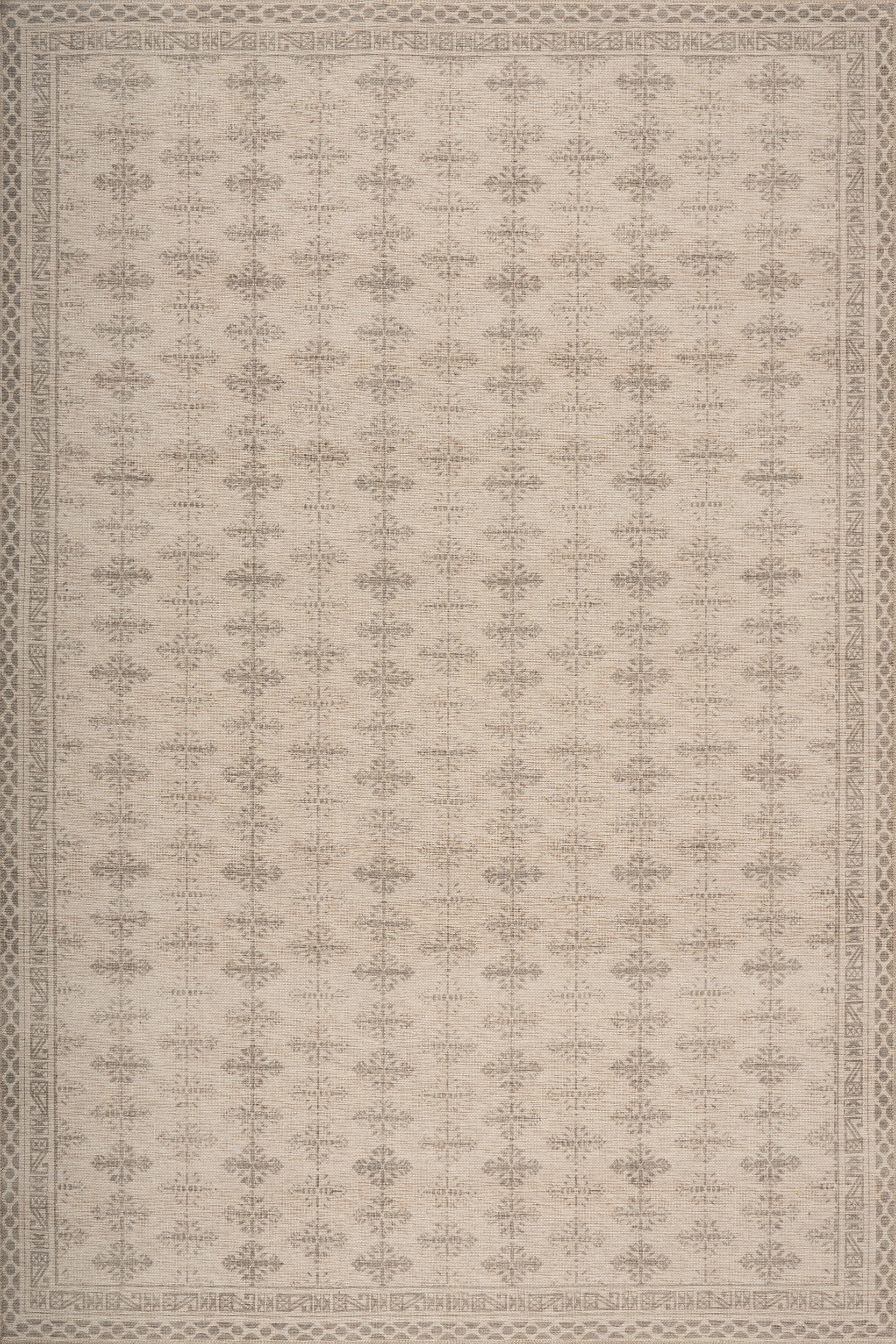 Zayna Traditional Bordered Washable Rug | Ivory Image secondaire du produit
