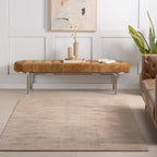 Alva Hand Loom Knotted Viscose Rug | Taupe
