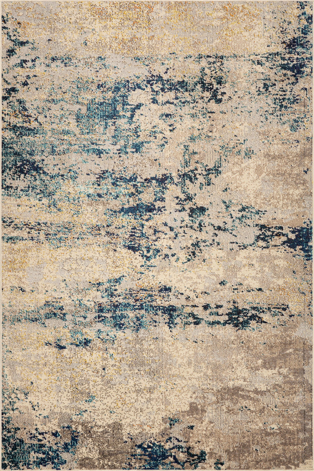 Abstract Nebula Rug | Blue