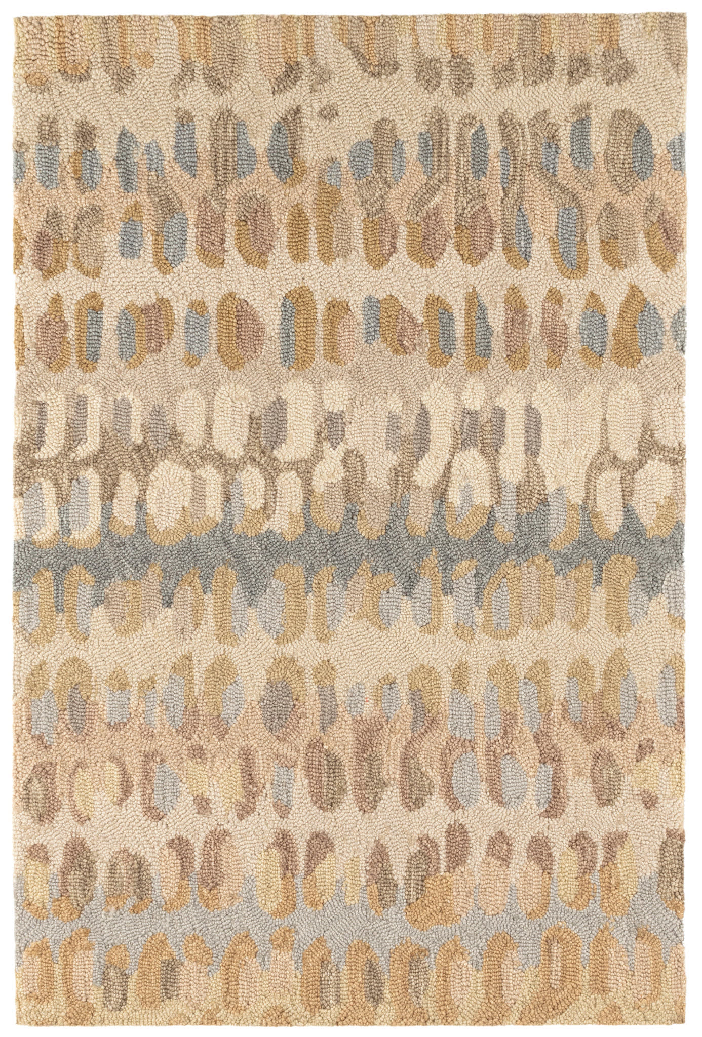 Paint Chip Hand Micro Hooked Wool Rug | Natural Main image
