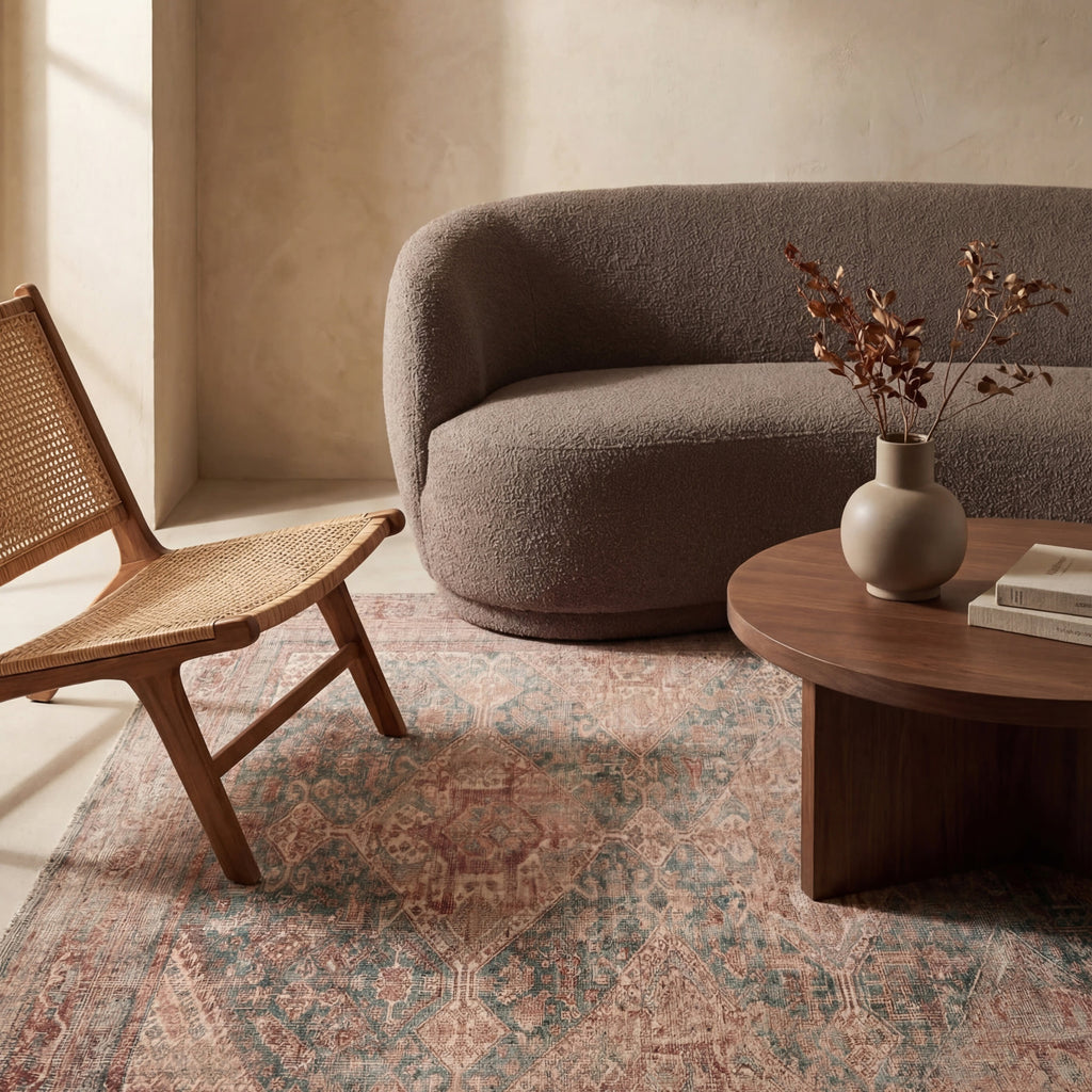 Weda Medallion Rug | Brown