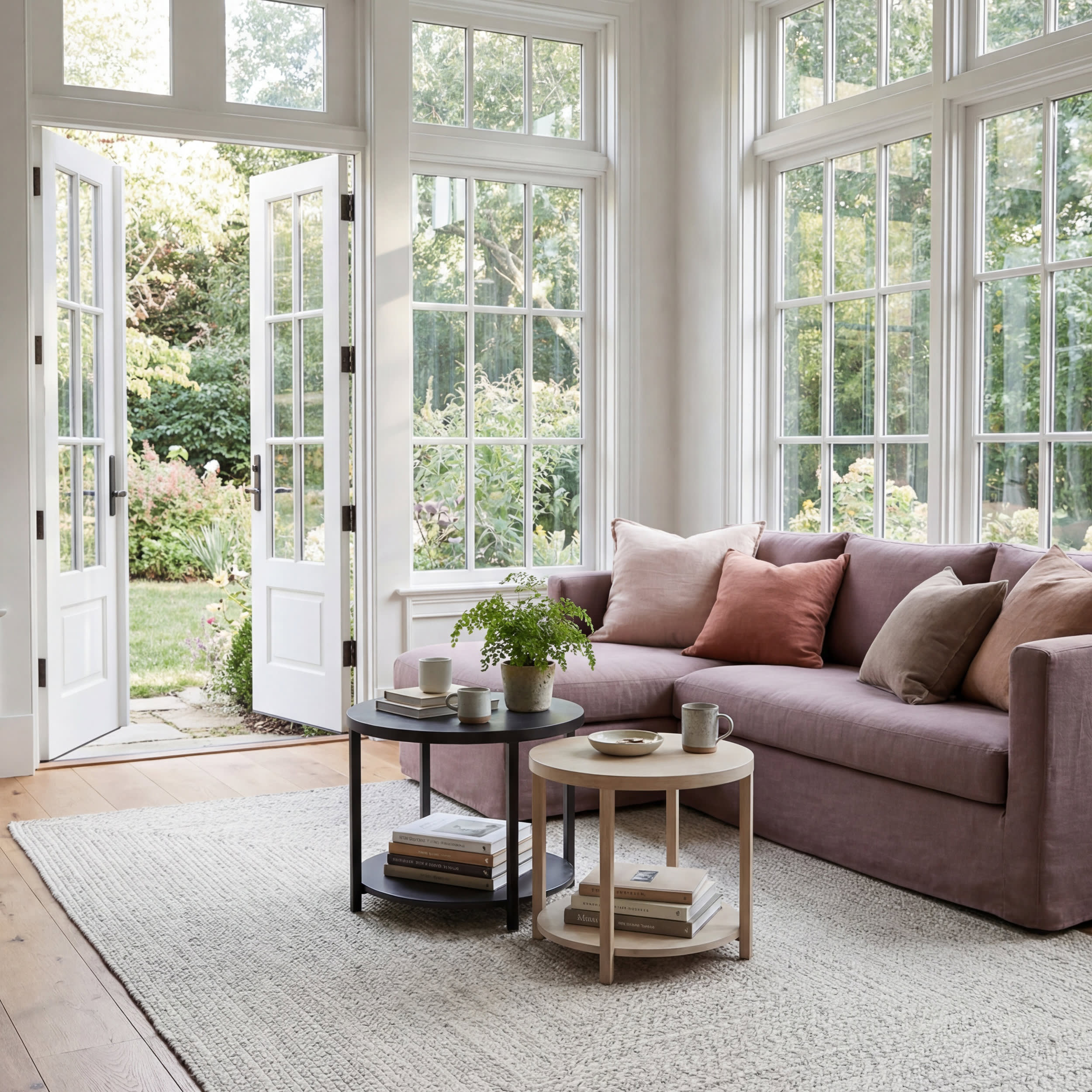 Everywhere Hand-Braided Indoor/Outdoor Rug | Ivory Secondary image