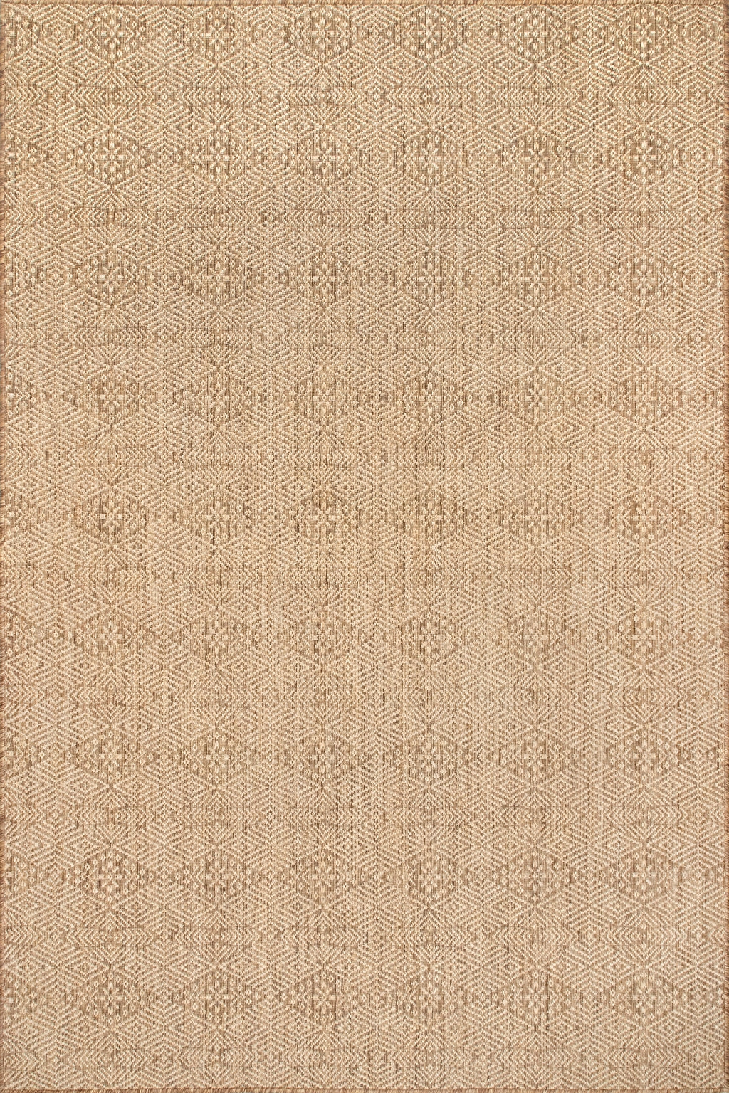 Filigree Indoor/Outdoor Flatweave Rug | Brown