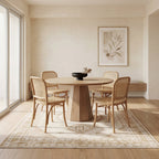 Hanice Oriental and Persian Washable Rug | Natural