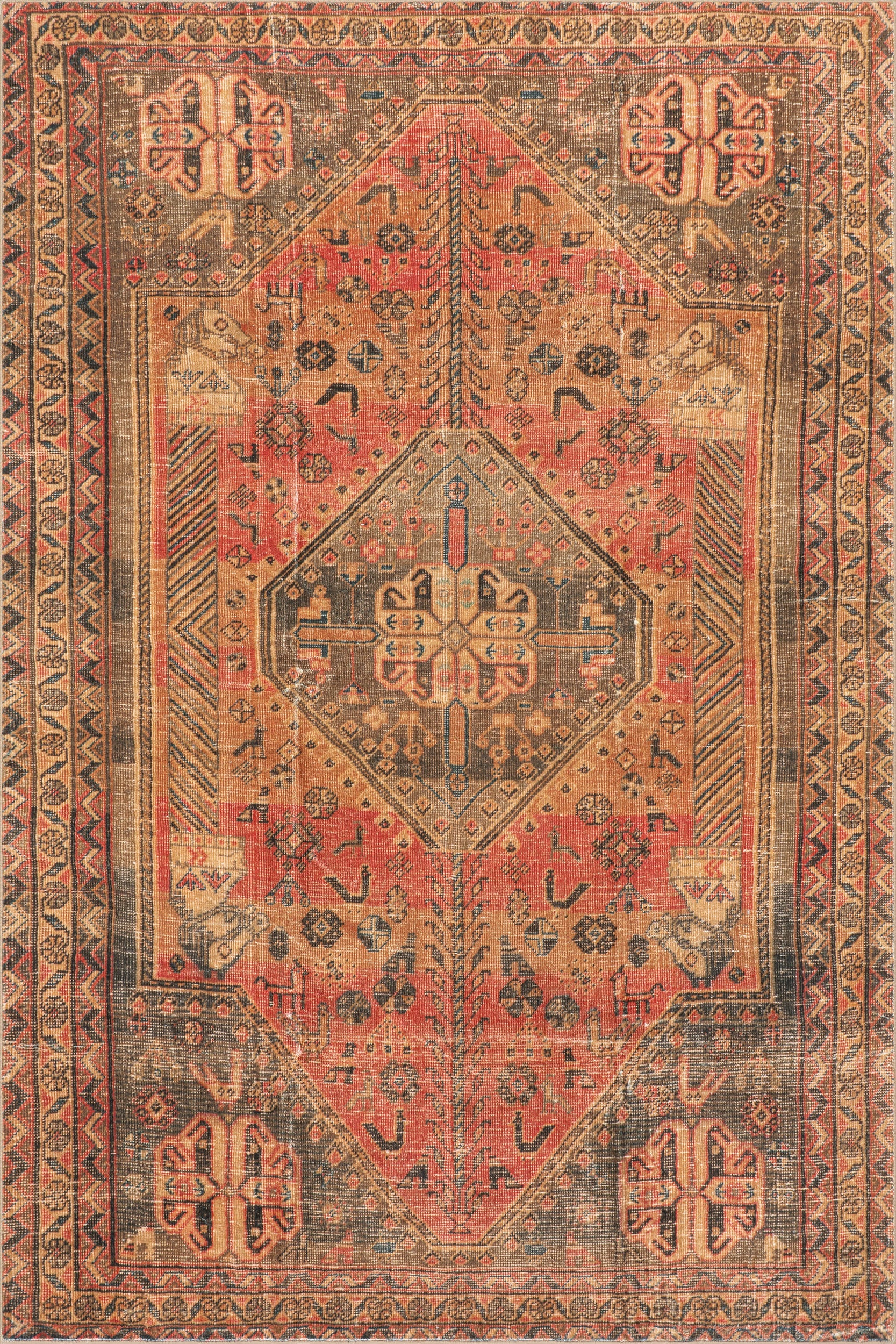 Matil Medallion Washable Rug | Golden