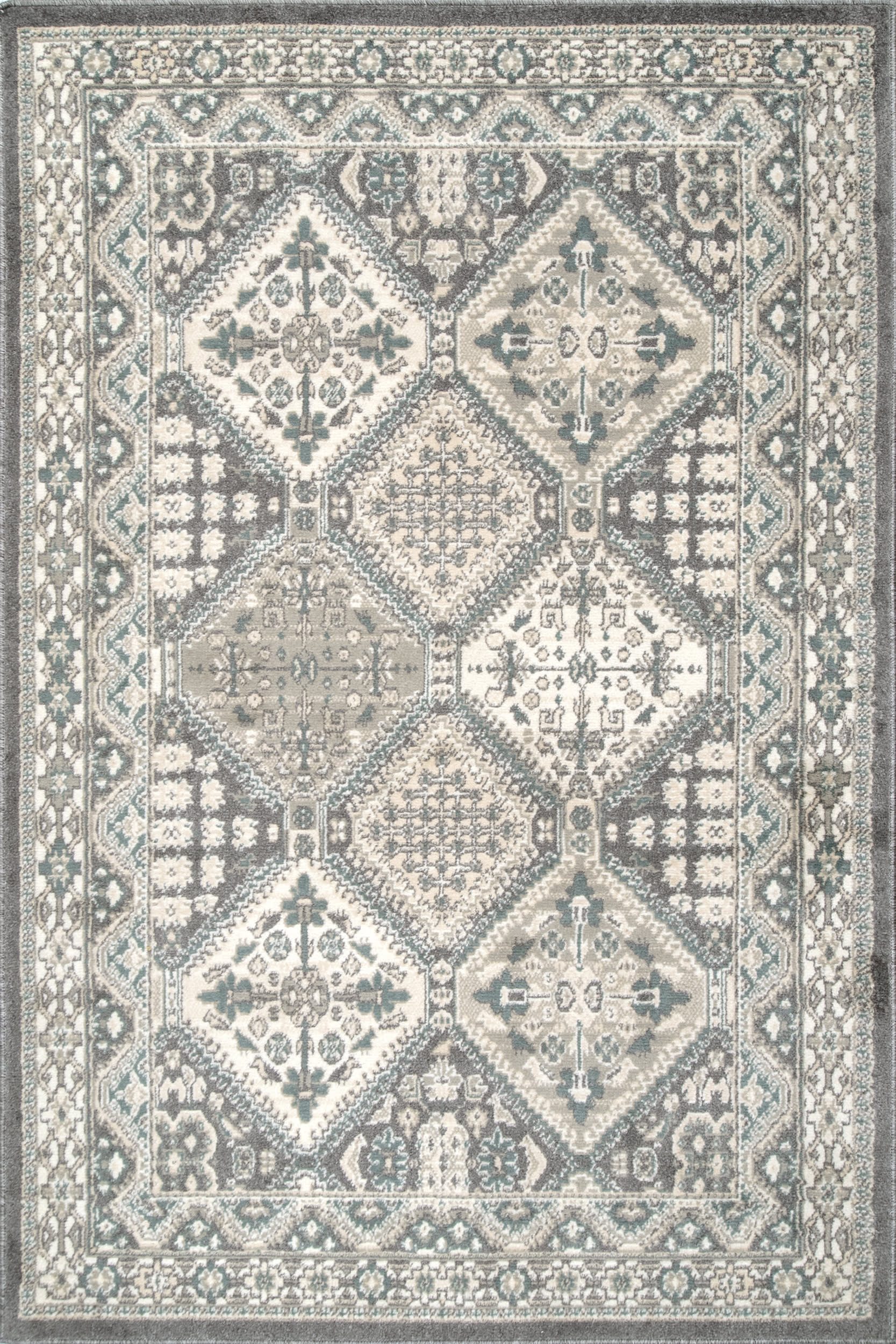 Melange Tiles Rug | Charcoal Main image