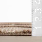 Aylin Diamond Tasseled Rug | Tan