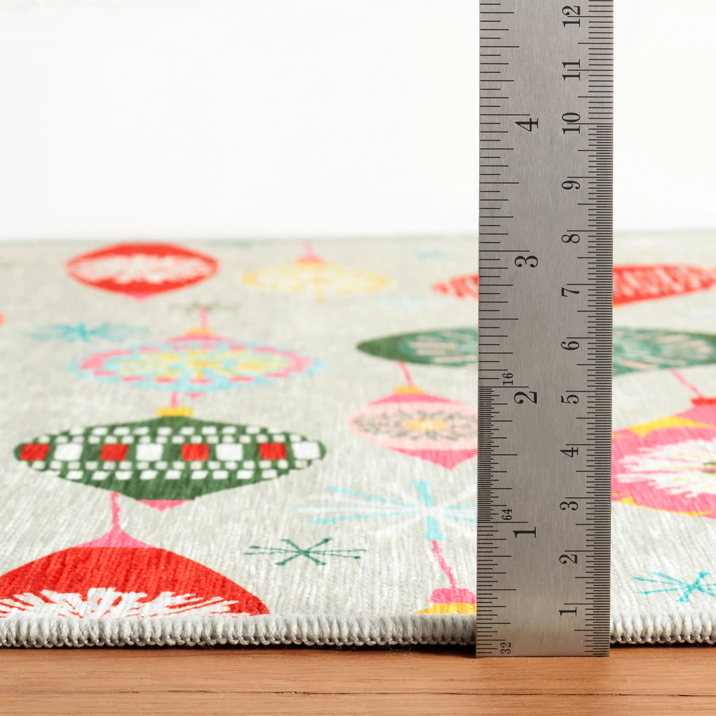 Ornaments Machine Washable Rug | Multi