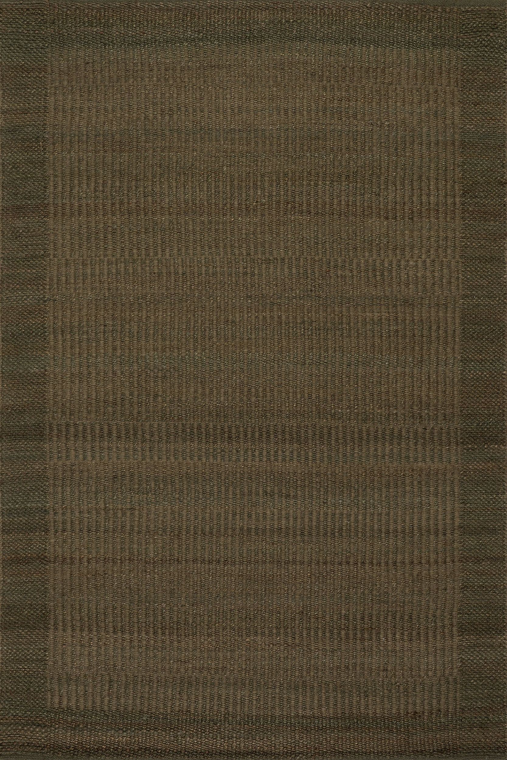Tiziri Striped Moroccan Hand Woven Jute Rug | Green Image secondaire du produit