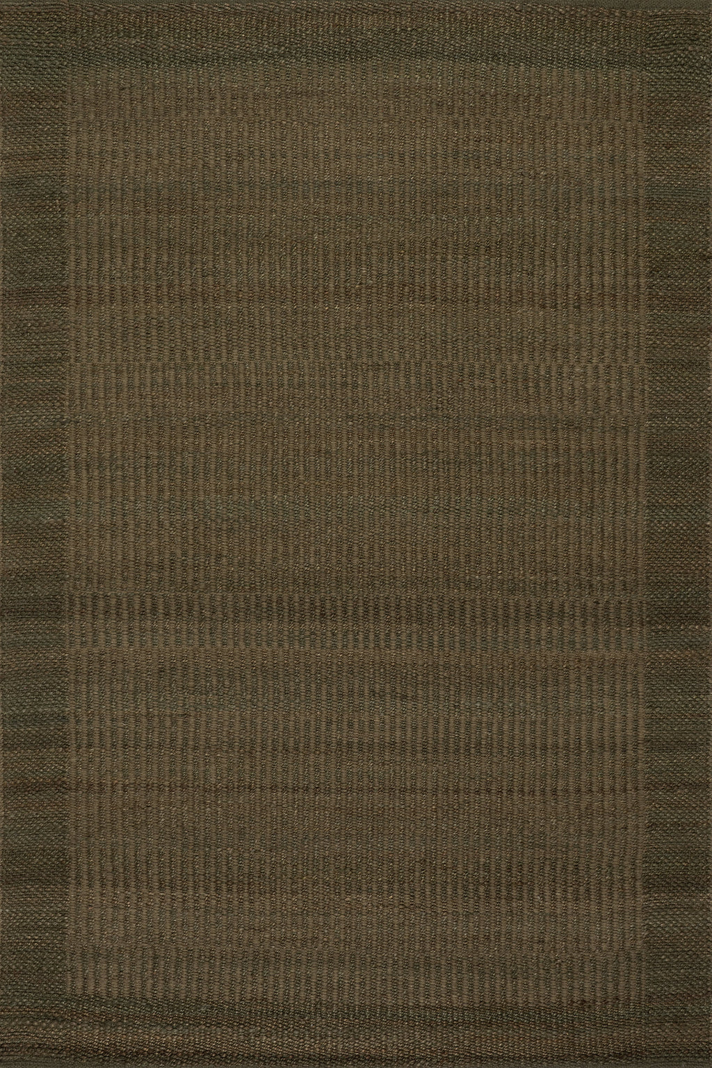Tiziri Striped Moroccan Hand Woven Jute Rug | Green