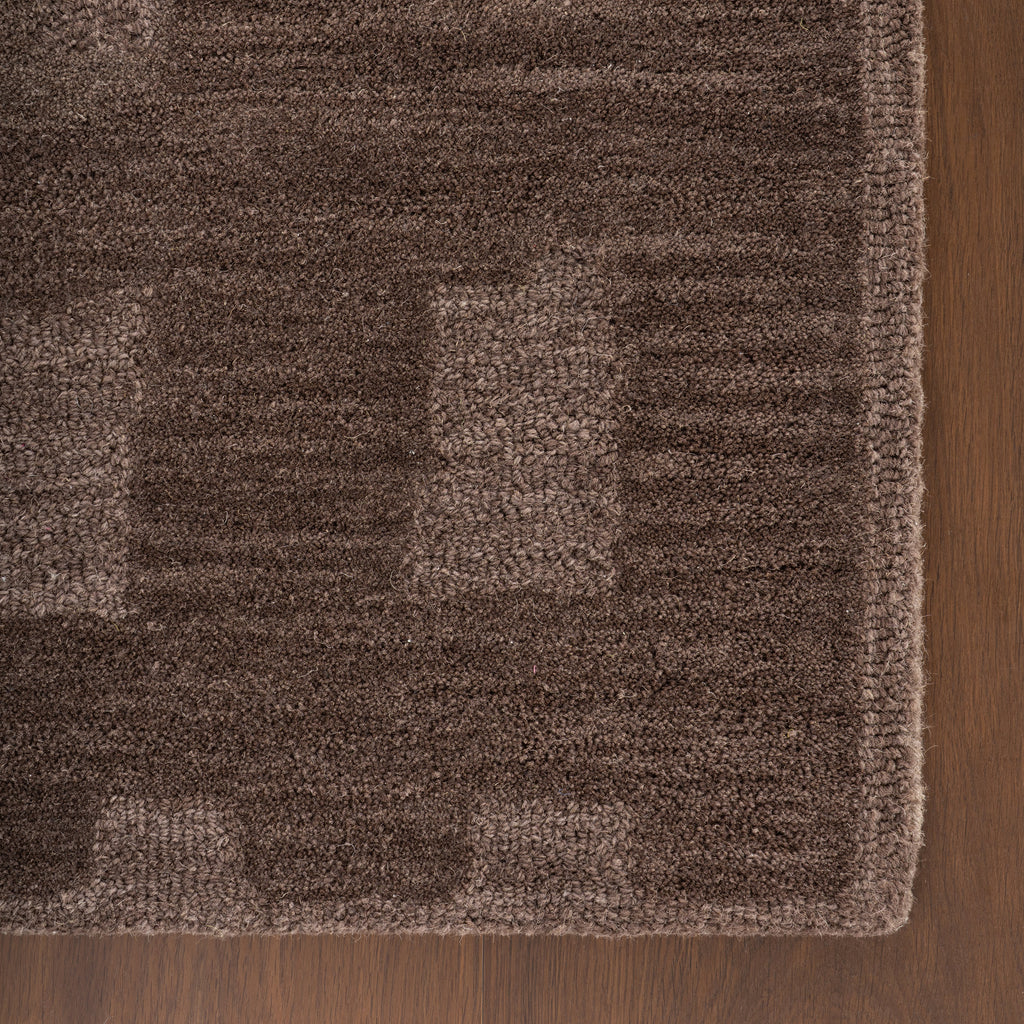 Vinel Modern Abstract Rug | Brown