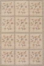 Nyme Floral and Paisley Farmhouse Rug | Sand