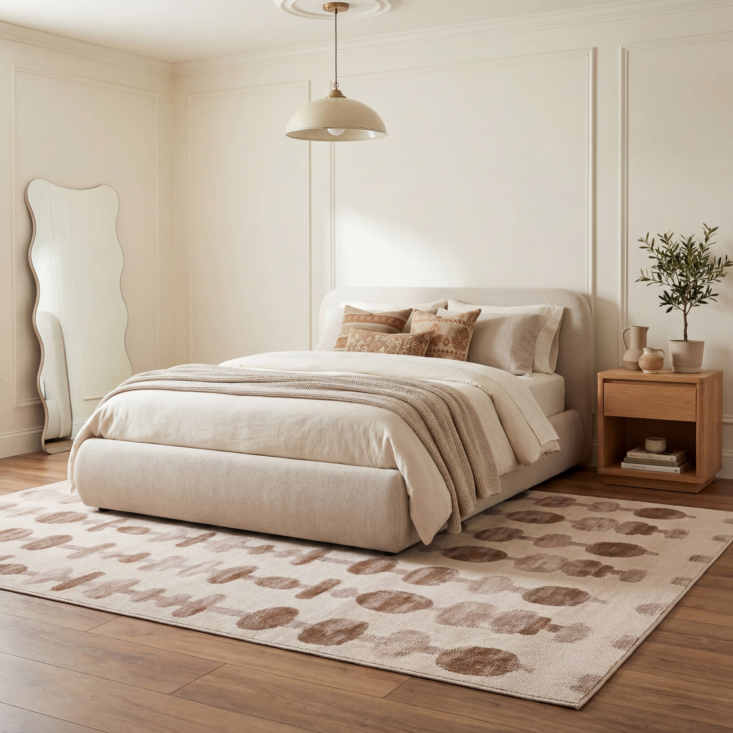 Fanice Bohemian Washable Rug | Brown