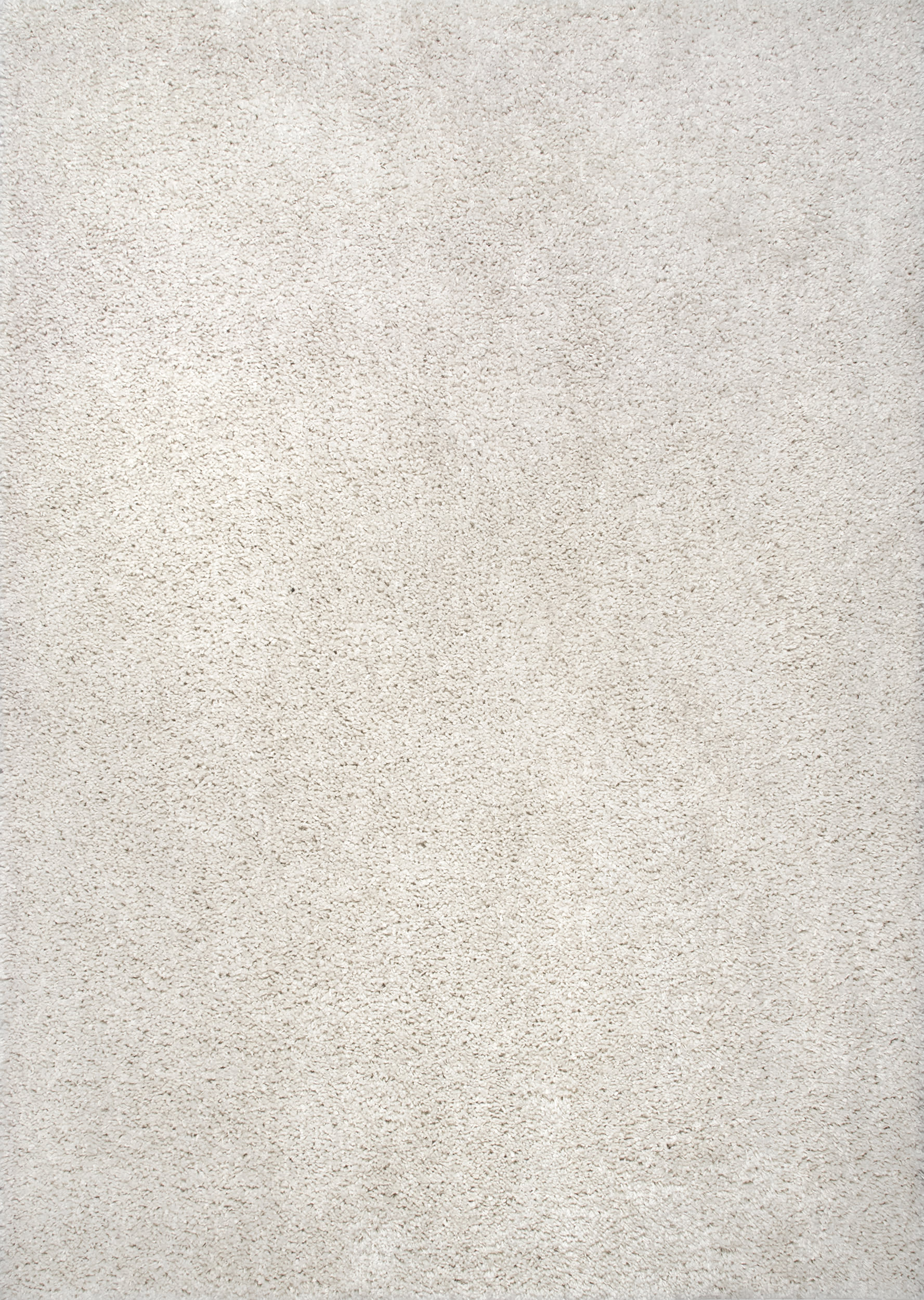 Soft Solid Shag Rug | White Main image